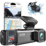 V56 4K 1080P Dash Cam Front- og Bagkamera GPS 5GHz WiFi Nattesyn Parkeringsmonitor Bil DVR