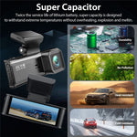 V56 4K 1080P Dash Cam Front- og Bagkamera GPS 5GHz WiFi Nattesyn Parkeringsmonitor Bil DVR