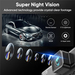 V56 4K 1080P Dash Cam Front- og Bagkamera GPS 5GHz WiFi Nattesyn Parkeringsmonitor Bil DVR