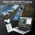 V56 4K 1080P Dash Cam Front- og Bagkamera GPS 5GHz WiFi Nattesyn Parkeringsmonitor Bil DVR