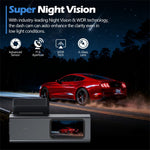 V69 4K 1080P Dash Cam Front/Bag Dobbelt Kamera Nattesyn GPS Tracking Parkeringsmonitor WiFi Bil DVR