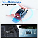 V69 4K 1080P Dash Cam Front/Bag Dobbelt Kamera Nattesyn GPS Tracking Parkeringsmonitor WiFi Bil DVR