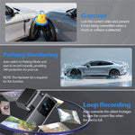 V69 4K 1080P Dash Cam Front/Bag Dobbelt Kamera Nattesyn GPS Tracking Parkeringsmonitor WiFi Bil DVR