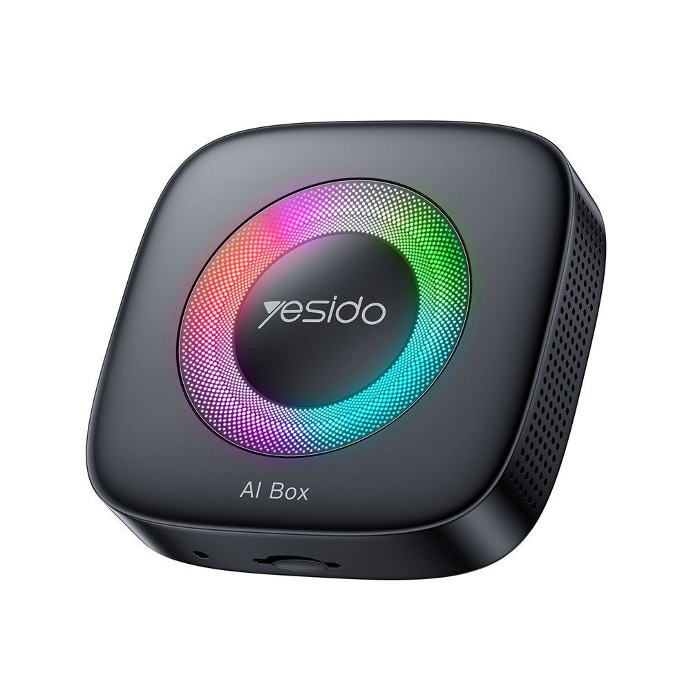 YESIDO KM33 Wireless CarPlay Android Auto AI Box 3 in 1 Dual Band WiFi Bluetooth-compatible 5.0 with RGB Light