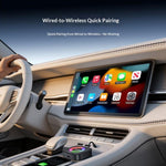 YESIDO KM33 Wireless CarPlay Android Auto AI Box 3 in 1 Dual Band WiFi Bluetooth-compatible 5.0 with RGB Light