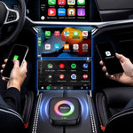 YESIDO KM33 Wireless CarPlay Android Auto AI Box 3 in 1 Dual Band WiFi Bluetooth-compatible 5.0 with RGB Light