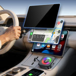 YESIDO KM33 Wireless CarPlay Android Auto AI Box 3 in 1 Dual Band WiFi Bluetooth-compatible 5.0 with RGB Light