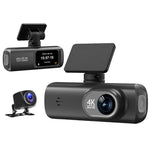 D19 MAX 4K Front + 1080P Rear Dual Lens Dash Camera Wide Angle Night Vision WiFi GPS Car Recorder