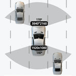 D19 MAX 4K Front + 1080P Rear Dual Lens Dash Camera Wide Angle Night Vision WiFi GPS Car Recorder