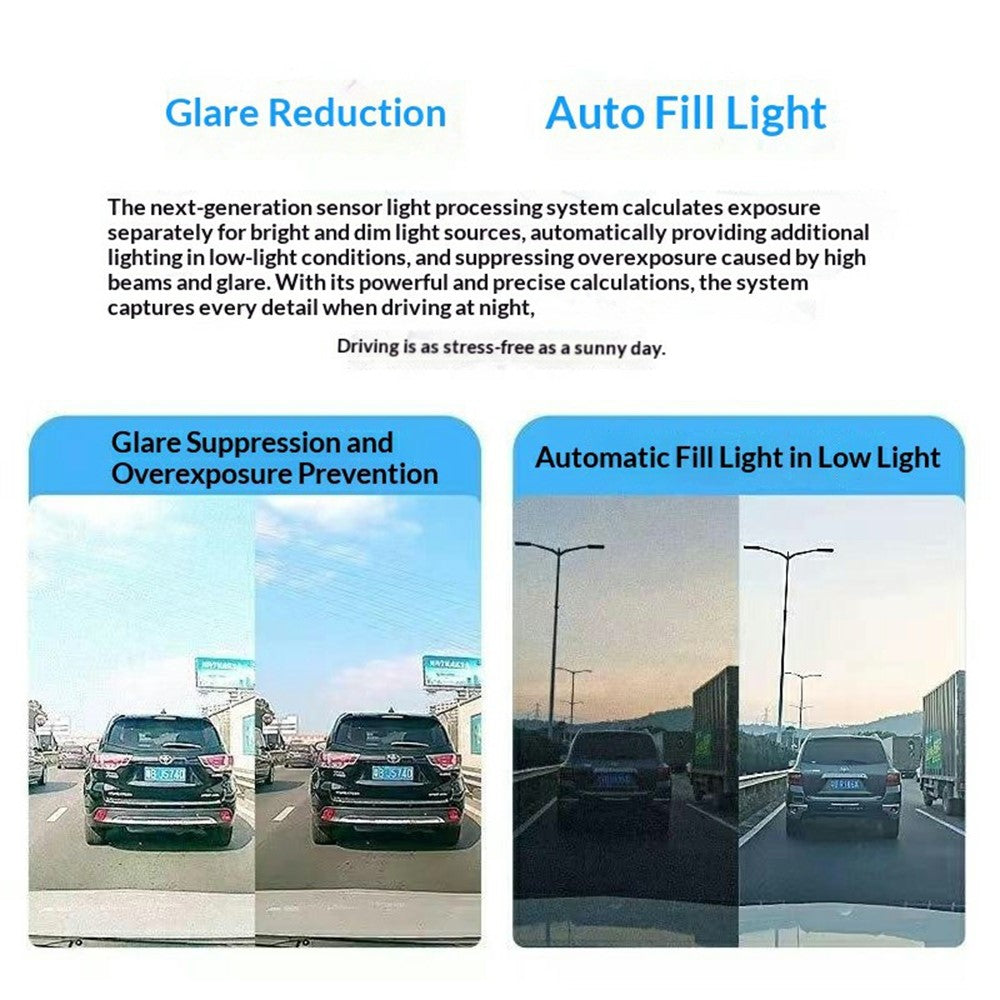 K8 ACC Powered Dash Cam 1080P HD Night Vision WiFi Car Driving Recorder