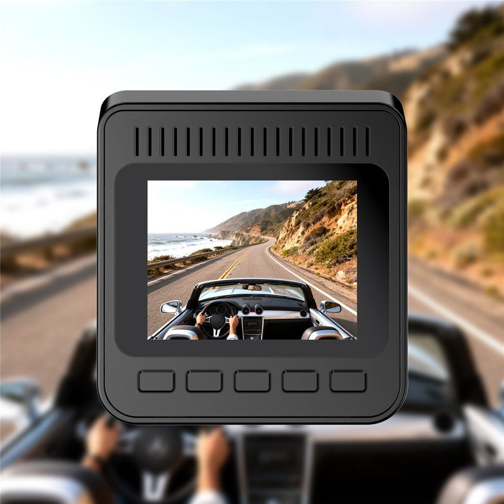 V63 4K + 1080P dobbeltoptagende dashcam, for og bag, HDR, nattesyn, indbygget 5,8 GHz WiFi, G-sensor, parkeringsmonitorering