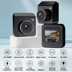V63 4K + 1080P dobbeltoptagende dashcam, for og bag, HDR, nattesyn, indbygget 5,8 GHz WiFi, G-sensor, parkeringsmonitorering
