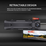 H109D WiFi GPS 4K+1080P Dobbeltoptagende Nattesyn 10,1 Tommer Bakspejl Dash Cam, Drives af Biloplader