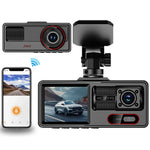A16 2-Channel 1080P Front + 720P Cabin WiFi Car Dash Cam Loop Recording G-Sensor Parking Monitor Night Vision