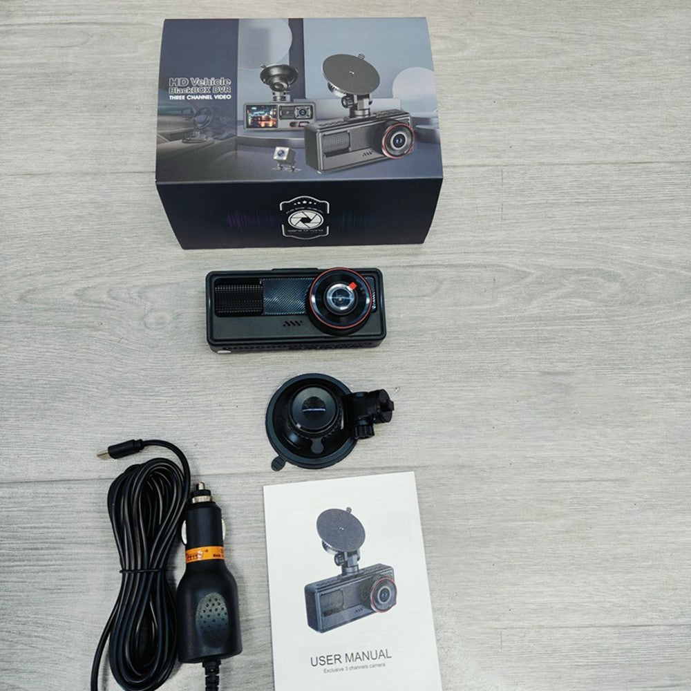 A16 2-Channel 1080P Front + 720P Cabin WiFi Car Dash Cam Loop Recording G-Sensor Parking Monitor Night Vision