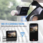 V50 4K UHD Front and Rear Dual Recording Car Dash Cam Night Vision WiFi 24H Parking Monitor G-Sensor Loop Recording
