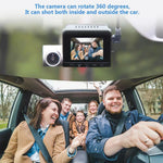 V50 4K UHD Front and Rear Dual Recording Car Dash Cam Night Vision WiFi 24H Parking Monitor G-Sensor Loop Recording