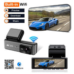 K35-2 24-Hour Parking Monitor Front 4K + Rear 2K Dual Channel Dashcam with 3.59 inch IPS Display Night Vision, ACC Powered