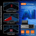 K35-2 24-Hour Parking Monitor Front 4K + Rear 2K Dual Channel Dashcam with 3.59 inch IPS Display Night Vision, ACC Powered