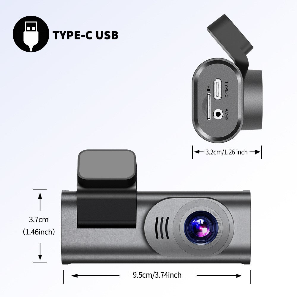 D28-1 Front 4K + Rear 2K Dual Channel Dash Cam Built-in WiFi ADAS BSD G-Sensor Night Vision for Car Recording