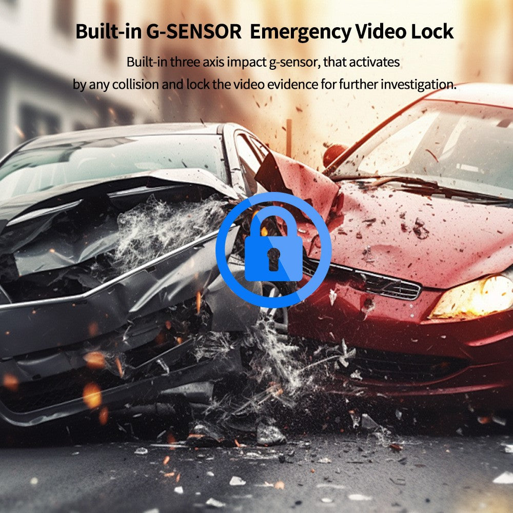 D28-1 Front 4K + Rear 2K Dual Channel Dash Cam Built-in WiFi ADAS BSD G-Sensor Night Vision for Car Recording