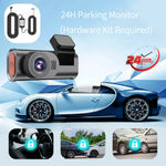 D28-2 24-timers parkeringsmonitor Foran 4K + Bag 2K Dobbeltkanals Dash Cam Indbygget WiFi G-sensor Nattesyn, ACC-drevet