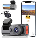 D28-3 Built-in GPS WiFi Front 4K + Rear 2K Dual Channel Dash Cam ADAS BSD G-Sensor Night Vision for Car Recording