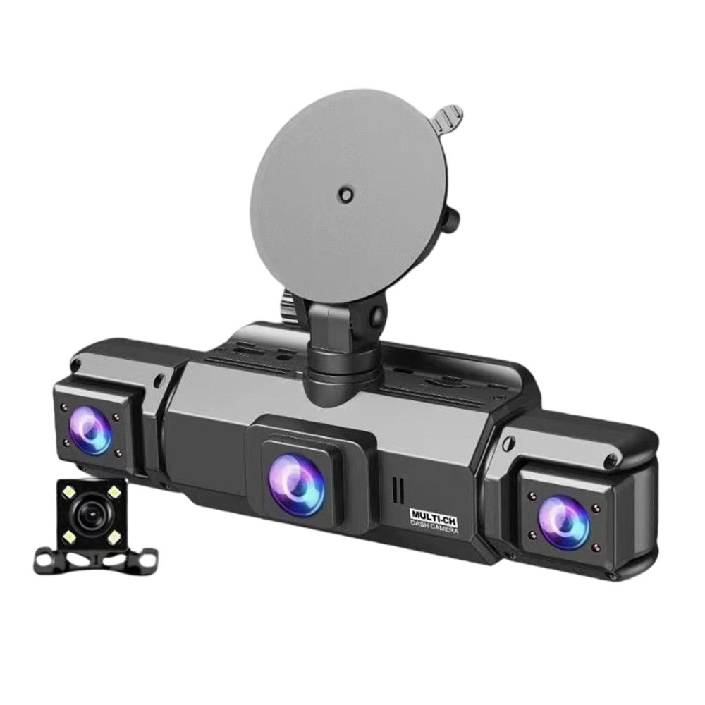 W5N-1 4-Channel 1080P Full HD Dash Camera with 360 Degree Panoramic View Infrared Night Vision WiFi Connected Car DVR