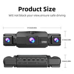 W5N-1 4-Channel 1080P Full HD Dash Camera with 360 Degree Panoramic View Infrared Night Vision WiFi Connected Car DVR