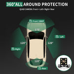 W5N-1 4-Channel 1080P Full HD Dash Camera with 360 Degree Panoramic View Infrared Night Vision WiFi Connected Car DVR