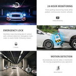 H208 4" IPS Screen 2.5D 3-Lens Car Dash Cam Full HD 1080P Car Video Recorder 120-Degree Wide Angle Car Recorder