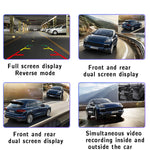 H208 4" IPS Screen 2.5D 3-Lens Car Dash Cam Full HD 1080P Car Video Recorder 120-Degree Wide Angle Car Recorder