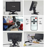 7-Inch Car Rearview Monitor Rear View Camera Parking and Reverse Backup Camera, Dual Aerial Input with Trigger