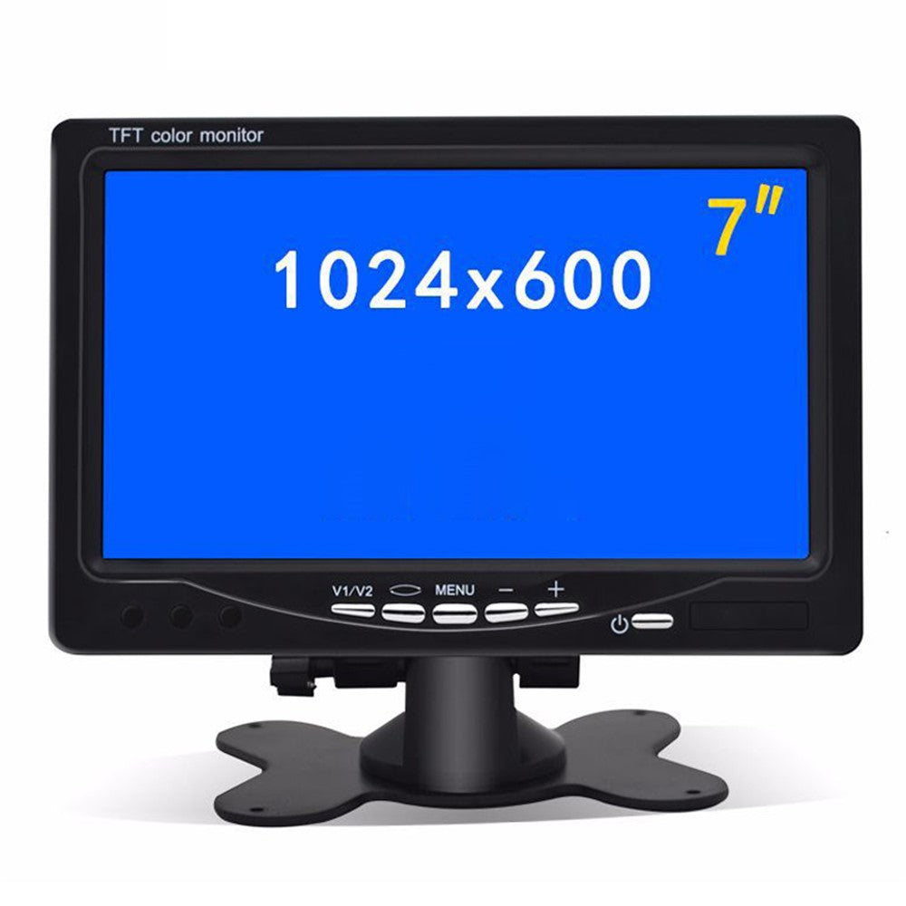 7-Inch Vehicle Backup Camera Rear-View Camera Monitor Parking and Reverse System, Dual AV Input with Trigger