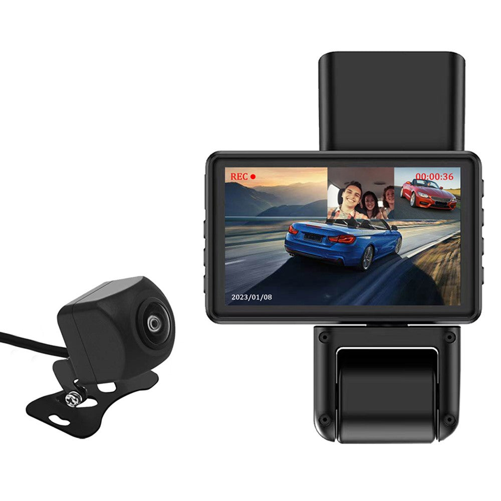 JX606 WiFi-bil-DVR-dashcam 1080P HD-parkeringsovervågning loopoptagelse 3 kameraer kørselsoptager