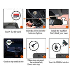 Y16 bil-DVR-dashcam 1080P HD med parkeringsovervågning, 3 kameraer og køreoptager