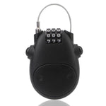 Motorcycle Helmet Code Lock Telescopic Steel Wire Luggage Suitcase Anti-theft Security Lock