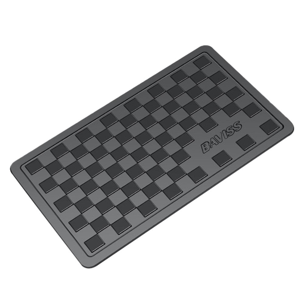 BAVISS B-006 13*8cm sporløs sticky pad skridsikker PU bilinstrumentbrætmåtte til telefon, nøglering, størrelse S