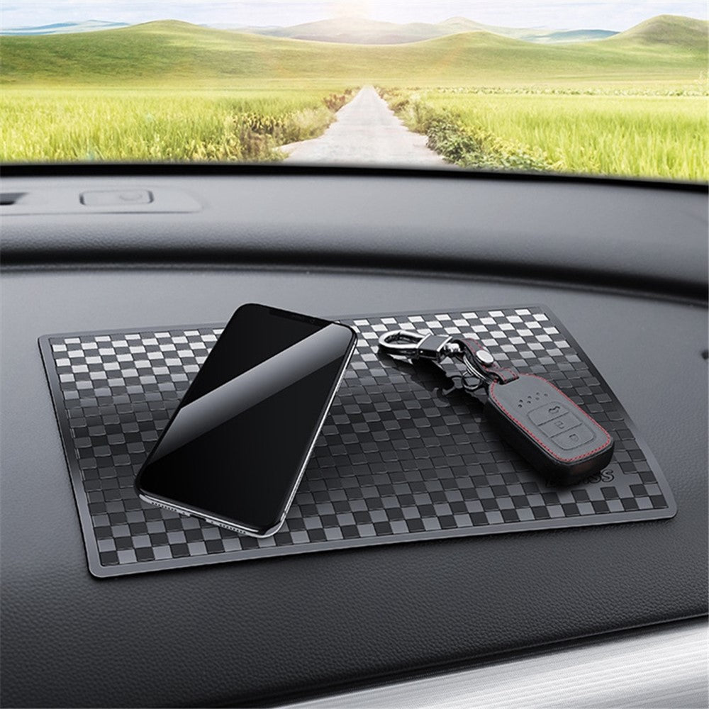 BAVISS B-006 28*18cm PU instrumentbrætmåtte skridsikker sticky pad til telefonnøglering, størrelse L