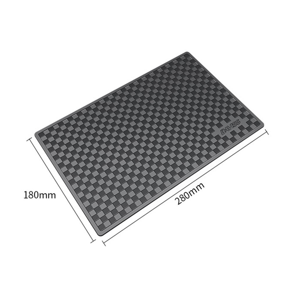 BAVISS B-006 28*18cm PU instrumentbrætmåtte skridsikker sticky pad til telefonnøglering, størrelse L