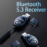 W8 Bilstereo-adapter Bluetooth-kompatibel modtager FM-sender med teleskopkabel