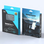 W8 Bilstereo-adapter Bluetooth-kompatibel modtager FM-sender med teleskopkabel