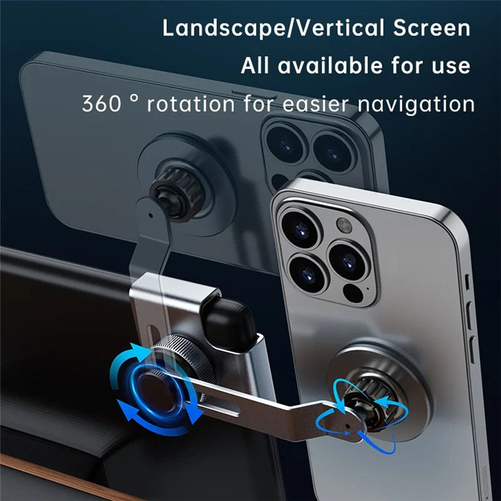 For Tesla Model 3 / Y Car Screen Phone Holder Aluminum Alloy Stand Magnetic Cellphone Bracket