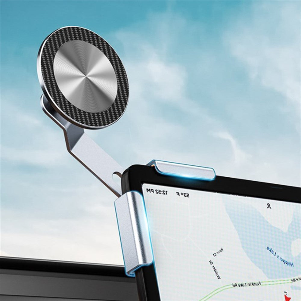 For Tesla Model 3 / Y Car Screen Phone Holder Aluminum Alloy Stand Magnetic Cellphone Bracket
