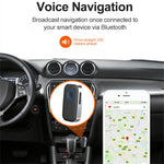 J22 Wireless Car Bluetooth-compatible Adapter Built-in Microphone Hands-free Call Audio Receiver with 3.5mm AUX Port