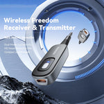 ESSAGER EBT51-LX0G-P Car Audio Bluetooth-compatible Transmitter Receiver 3.5mm Aux Adapter for Speaker Amplifier