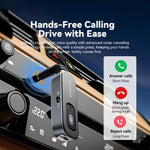 ESSAGER EBT51-LX0G-P Car Audio Bluetooth-compatible Transmitter Receiver 3.5mm Aux Adapter for Speaker Amplifier