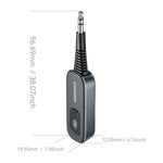 ESSAGER EBT51-LX0G-P Car Audio Bluetooth-compatible Transmitter Receiver 3.5mm Aux Adapter for Speaker Amplifier