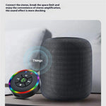 Q10 2-in-1 Bluetooth-compatible 5.3 Wireless Transmitter / Receiver MP3 Player Adapter with Colorful Atmosphere Lamp