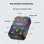 Q9 2-i-1 Bluetooth-kompatibel 5.3 Trådløs Sender / Modtager MP3 Afspiller Adapter Understøtter TF Kort Afspilning